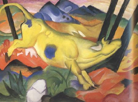 Franz Marc Yellow Cow (mk34) China oil painting art
